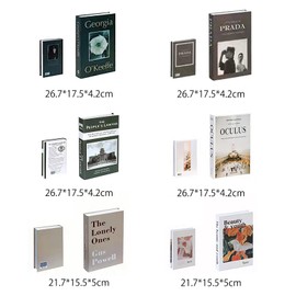 6 PCS Fashion Fake Books, Decorative Books for Home décor,Hardcover Display Books for Coffee Tables/Shelves,Storage Book for Home Decor Bookshelf Coffee Table Display Shelves for Home Stacked (C)