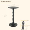 Fultyle Round Side Table, Small Drink Table for Small Spaces,