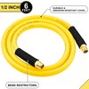 1/2 Inch x 6ft. Hybrid Air Hose with 1/2 in.