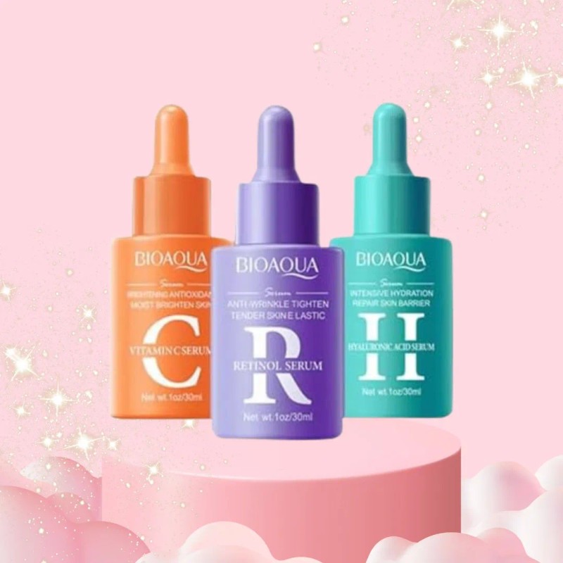 Kit De 3 Sueros Serum Hidratante Retinol Ácido Hialurónico