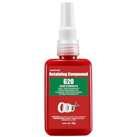 ESKONKE Compuesto de Retención Verde 620 Retenedor de Manga de Alta Resistencia Componentes Metálicos Cilíndricos Ensambles Bloqueo y Sellado Pegament