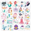 Partywind 408 PCS Kids Tattoos for Party Supplies, Individually Wrapped