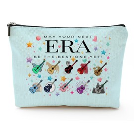 Taylor Next Era Blue Makeup Bag Singer Merch Cosmetic Bag for Fans,Womens Birthday Gifts Mother's Day Nurse Gift Graduation Gift for Swiftes