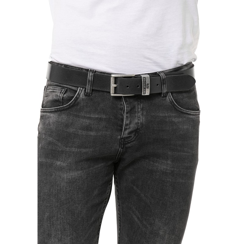 Redbridge Men's Genuine Leather Belt, black