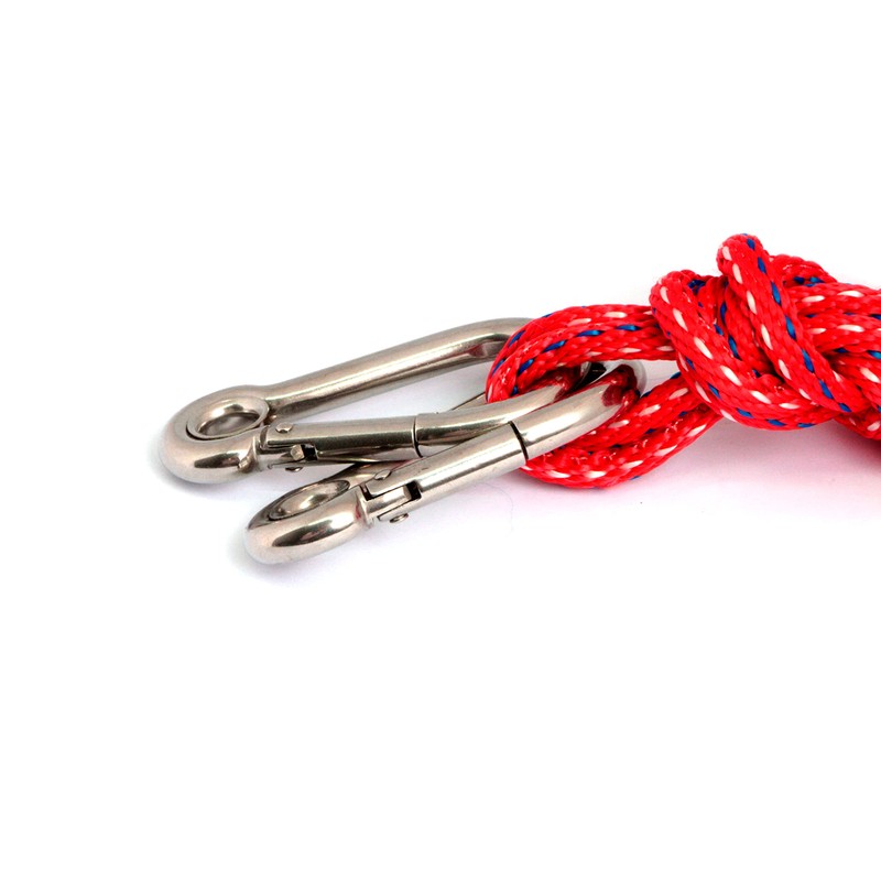 PRIOstahl Carabiner Hook with Thimble Chain Link - 7 x