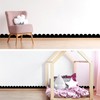 Scallop Border Decals Peel and Stick Vinyl Black Wall Stickers