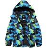 GEMYSE Boy's Waterproof Ski Snow Jacket Hooded Fleece Windproof Winter