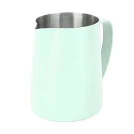 480ML Coffee Frothing Cup 304 Stainless Steel Milk Frother Jug Point Mouth Latte Art Pitcher with Inner Scale Green