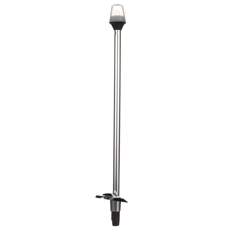 Attwood 7100A7 Stowaway Light with Plug-in Base, 24-Inch-Long Pole, 2-Mile