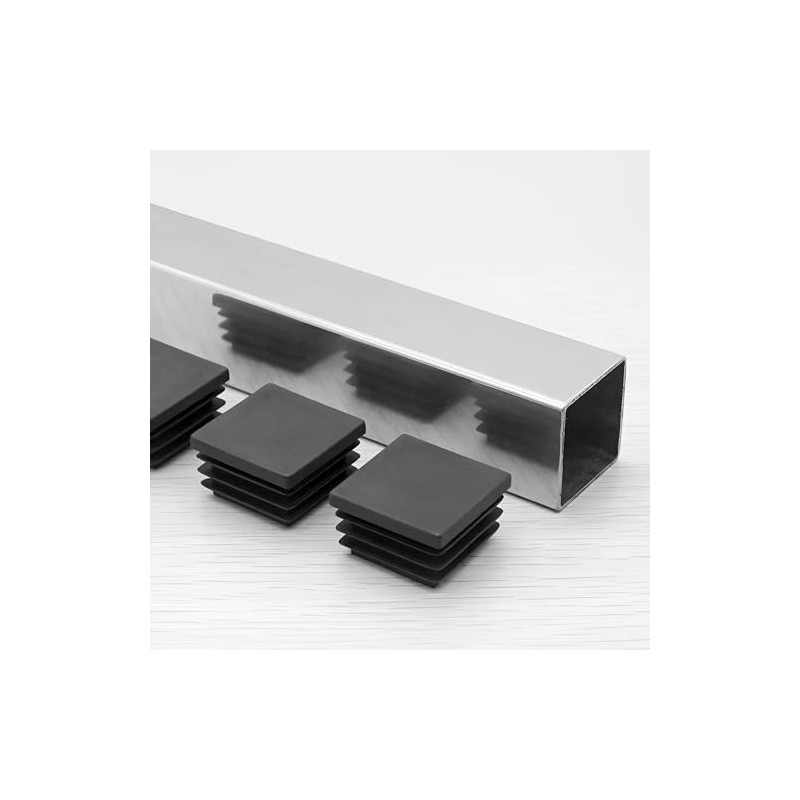 LEAUNGYOO 4pcs Square Pipe Cap 2.8 x 2.8 inches (70