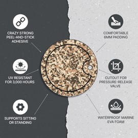 Above Sea Level Foam EVA Pad for YETI LoadOut 5-Gallon Bucket - Desert Camo