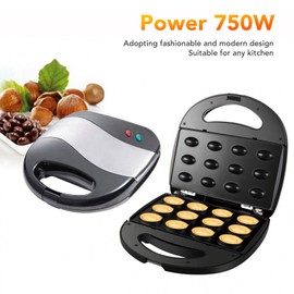 12 Walnut Cookie Maker Non Stick Double Sided Heating Electric Oreshki Maker US Plug 110V