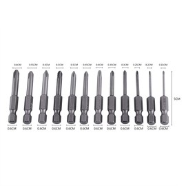 12 Pieces 50mm Phillips Screwdriver Bits 1/4 Inch Hexagonal Shank Short Screwdriver Bits Set Ph00 Ph0 Ph1 Ph2 For Electric Screwdriver Electric Drill