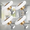 4 Pcs 27mm Showers Door Rollers Runners Wheels Replacement, Shower