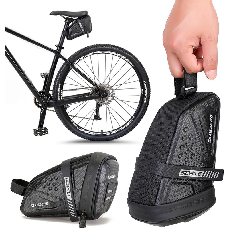 UNIQOCK Bicycle Saddle Bag, Waterproof, Seat Bag, Tail Bag, 2.3
