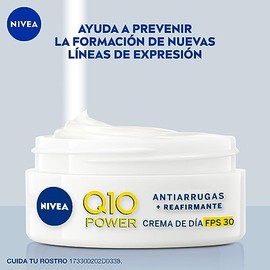 NIVEA Crema Facial Reafirmante Q10 (50 ml), Tratamiento Antiarrugas de Día Fps 30 ayuda a la generación de Colágeno en la piel y reducir las líneas de