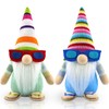 Godeufe Set of 2 Summer Beach Gnome Figures Spring Decoration