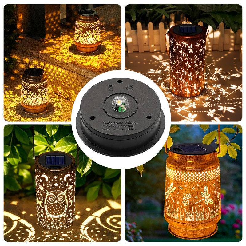 ZNYCYE 6 Pack Solar Light Replacement Top(Top Size 3.15 inch,