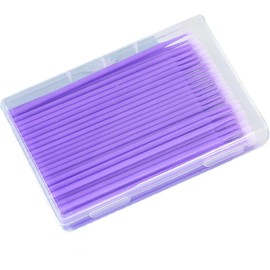 100 Pcs Touch Up Paint Brushes, Repair Paint Brushes，for Automotive Paint chip Repair, Clearance Cleaning,Be Applicable to fine Operation and Other Details.（1.5mm& Purple）