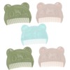 Fokmuaex 5Pcs Bear Shaped Baby Scalp Comb - Gentle Cradle