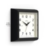 Jones Clocks® Mustard Square Retro Wall Clock Modern Colour Design