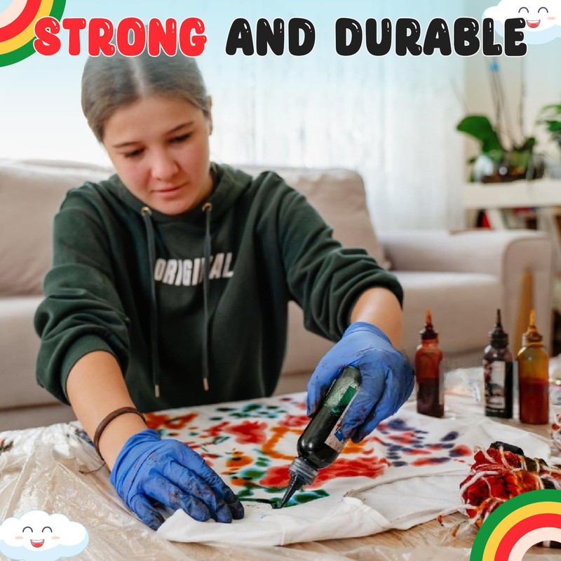 Bundaloo Kids Disposable Gloves for Ages 4-10, Ideal for Crafting,
