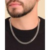 Rajputana 4 mm/8 mm Silver Chain Necklace for Men Silver
