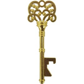 Gold Key Shaped Bottle Opener - 1" x 3"