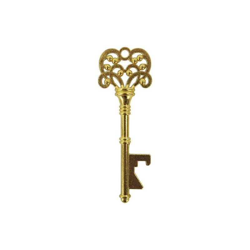 Gold Key Shaped Bottle Opener - 1" x 3"