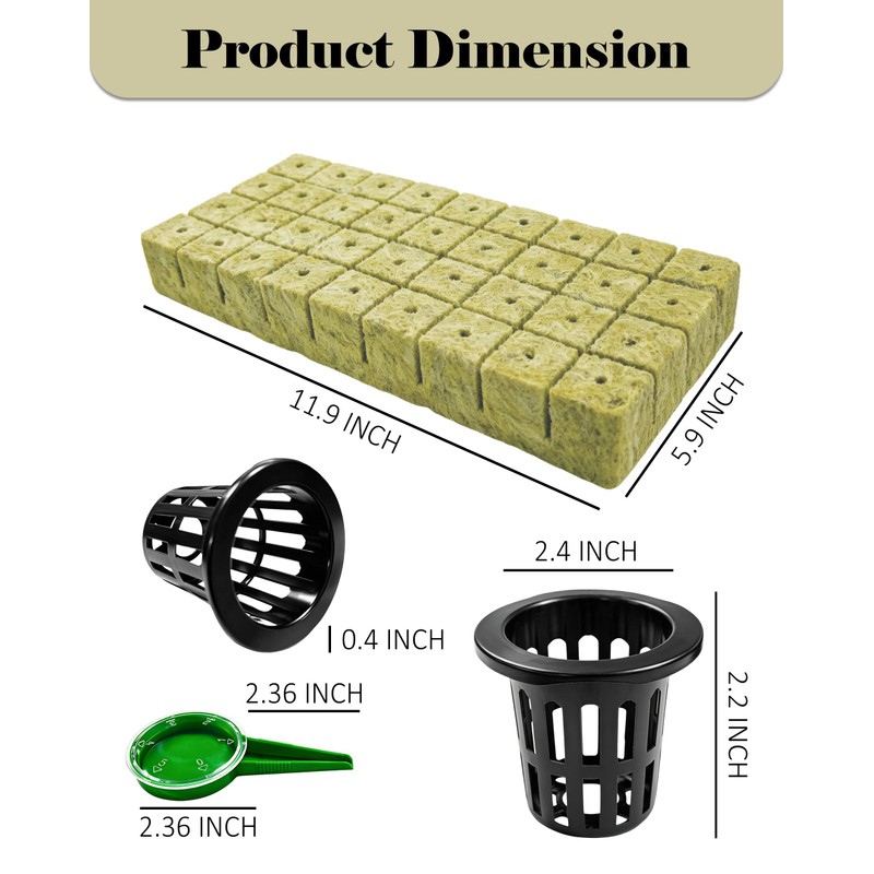 Natural Hydroponic Growing Kit for Soilless & Hydroponic Cultivation -