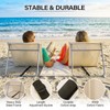 CAMPHILL 2-Person Portable Beach Lounge Chairs,Lightweight Outdoor Beach Mat with