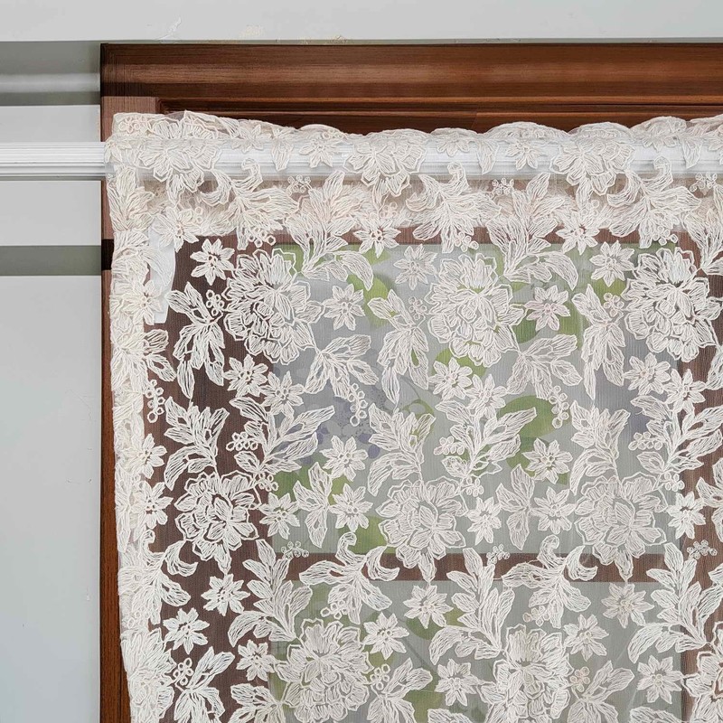 Chic Tie Up Curtain for Kitchen Adjust Ballon Window Valance