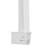 White Bottom Locking Device for Privacy Chain Link Fence Slats