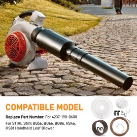 YIBEICO Recoil Starter Repair Kit for STIHL BG56C BG86C SH86C SH56C Handheld Leaf Blower, for 4237-190-0600