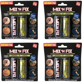 As Seen on TV Lot 4 As Seen on TV MixNFix The Original Powerful Bonding 8 Tubes Putty Mix Fix