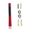 4.7" Short Motorcycle Antenna 2-Pack, Carbon-Fiber Style Stubby Radio Antenna,