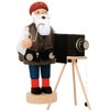 KWO Smoking Men Incense Holder, Photographer, 19 cm, Wood, Multicolour,