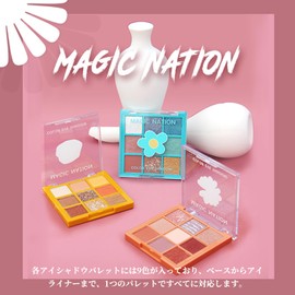 KIADZIE アイシャドウパレット ピンクベージュ 高密着 チークやハイライトにも使える 自然な陰影 女性向け ミラー付き ロングラスティング（01-ミルクティー）