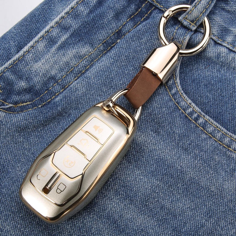 8T69T for Ford Key Fob Cover with Keychain Accessories