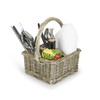 Condiment Holder Wicker Basket Cutlery Holder for Table Party -
