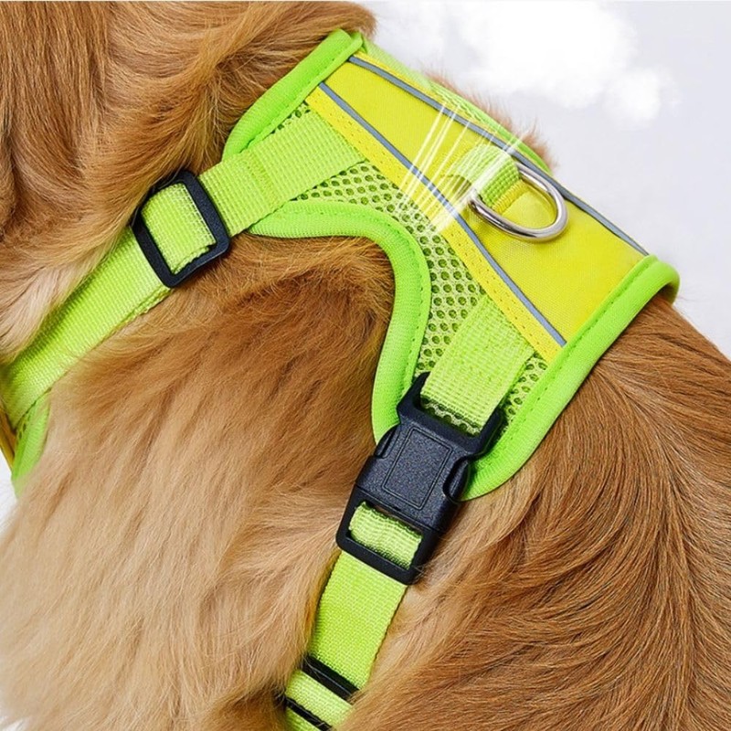 Dog Harness, Adjustable Mesh Vest, 8 Colors, Lightweight and Comfortable