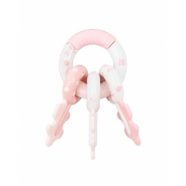 KIKKA BOO RATTLE KEYRING PINK