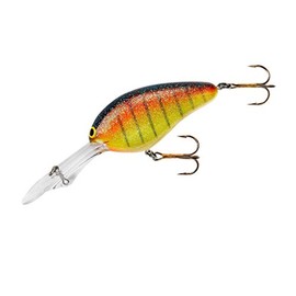 Norman Lures DD22 Deep-Diving Crankbait Bass Fishing Lure, Freshwater Fishing Accessories, 3", 5/8 oz, Bumble Bee Perch