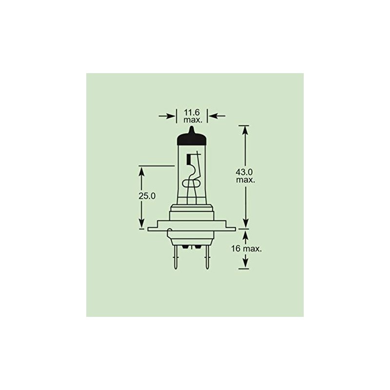 Connect 30605 Lucas Headlight Bulb H7 12V 55W OE477 1pc,