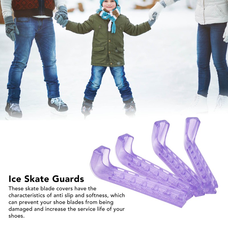 2 Pairs Skate Guards Portable Ice Skate Blade Covers Adjustable