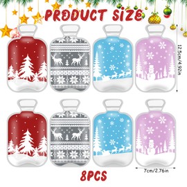 Hand Warmer, Pocket Warmer with Christmas Theme, Hand Warmer, Reusable for Children, Adults, Warm Hands, Winter Heat Cushion, Finger Warmer (8)