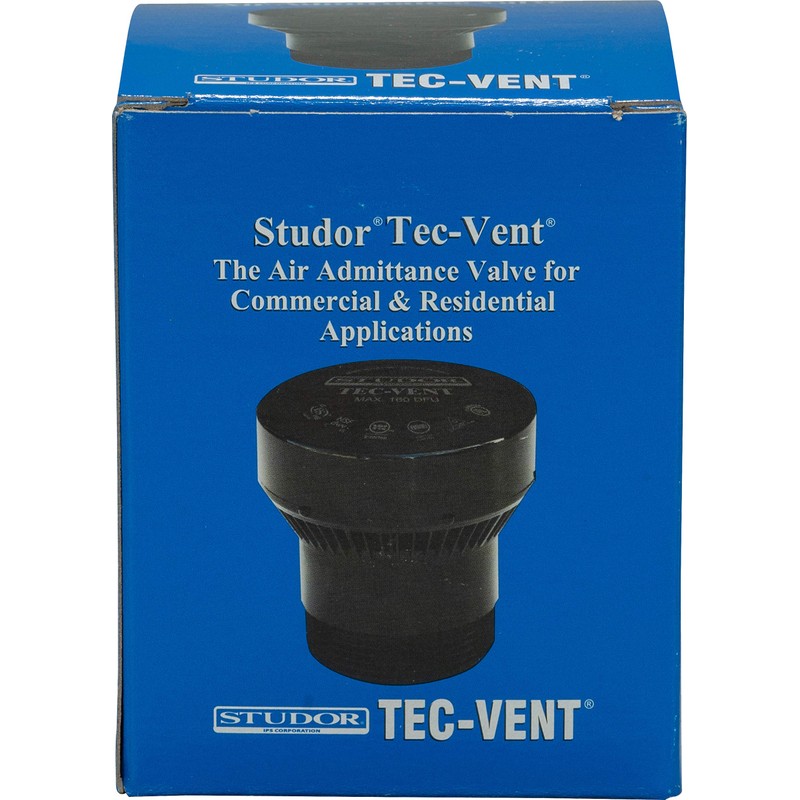 Studor 20344 Tec-Vent Commercial Air Admittance Valve, 1-1/2-Inch Connection