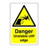 Safety First Display LTD Danger unstable cliff edge sign -