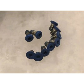 TORX Matte Blue T6 Torx Screws For Benchmade Bugout 535 Handle & Pocket Clip - 10pcs