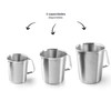 LACOR - 62741 - Measuring Jug, Liquid Meter, Stainless Steel,